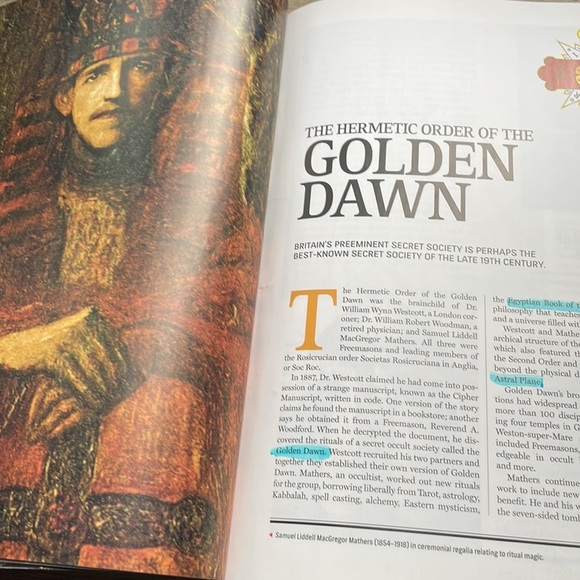 Secret Societies History Magazine Rare Freemasonry Secret Order Golden Dawn - Picture 2 of 3